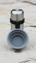 Clip-on pet water bowl attachment