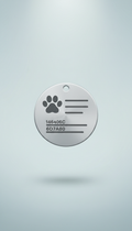 Round Stainless Steel Dog ID Tag