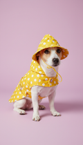 Yellow Polka Dot Raincoat
