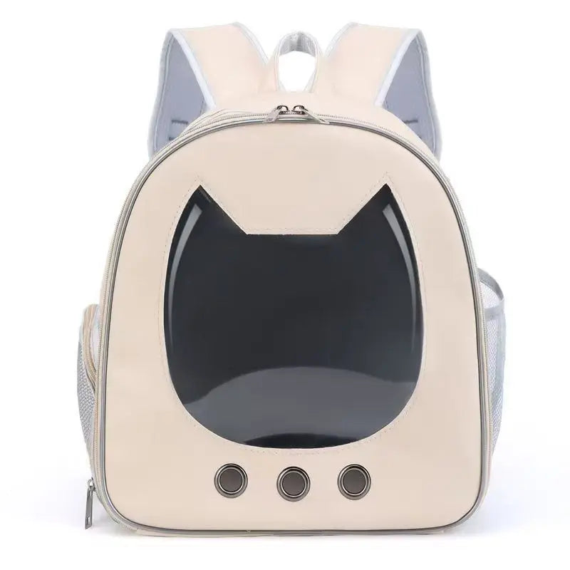 Cat Backpack Carrier with Bubble Window — Hands-Free, Breathable Travel Carrier