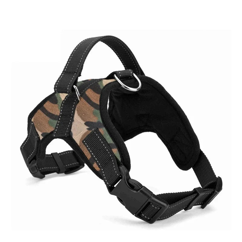 No-Pull Dog Harness — Padded Step-In Design with Reflective Stitching