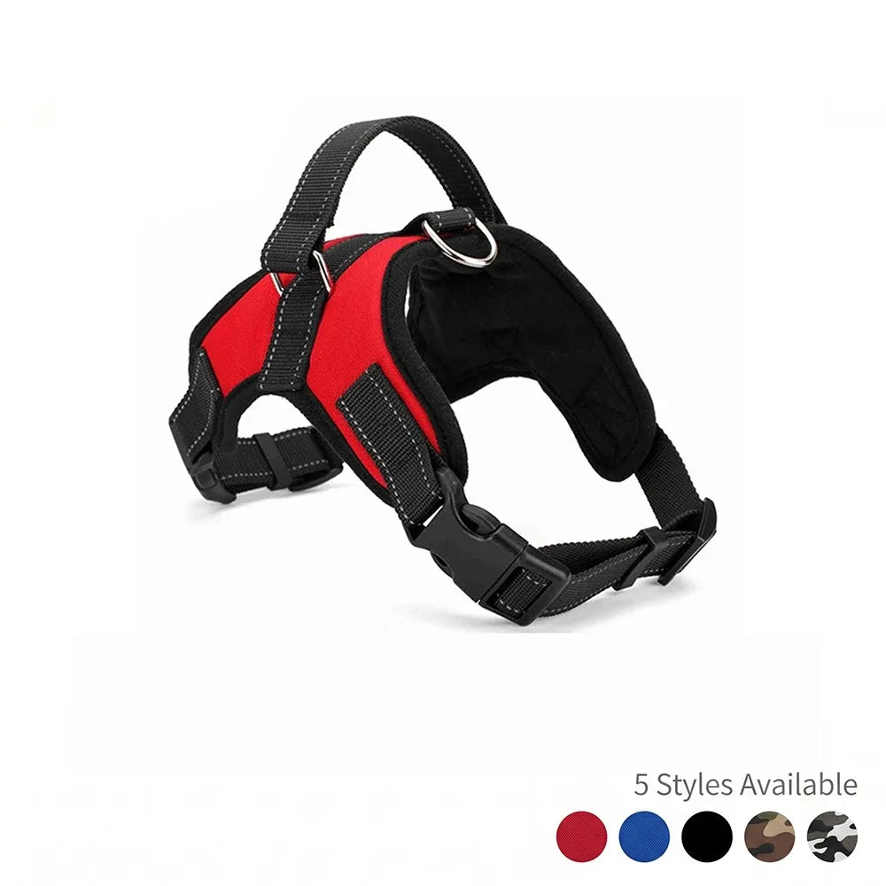 No-Pull Dog Harness — Padded Step-In Design with Reflective Stitching