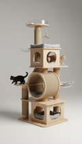 Modern Cat Climbing Tree