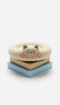 Embroidered Cat Lounger